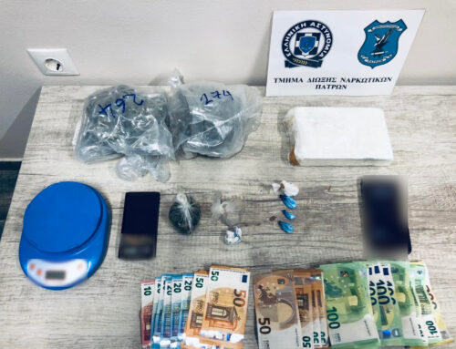 Τρεις συλλήψεις για διακίνησης κοκαΐνης, ηρωίνης και χασίς στην Πάτρα
