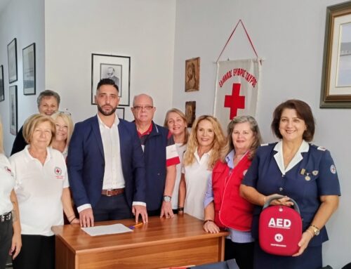 Δωρεά απινιδωτή στο Περιφερειακό Τμήμα Ερυθρού Σταυρού Μεσολογγίου