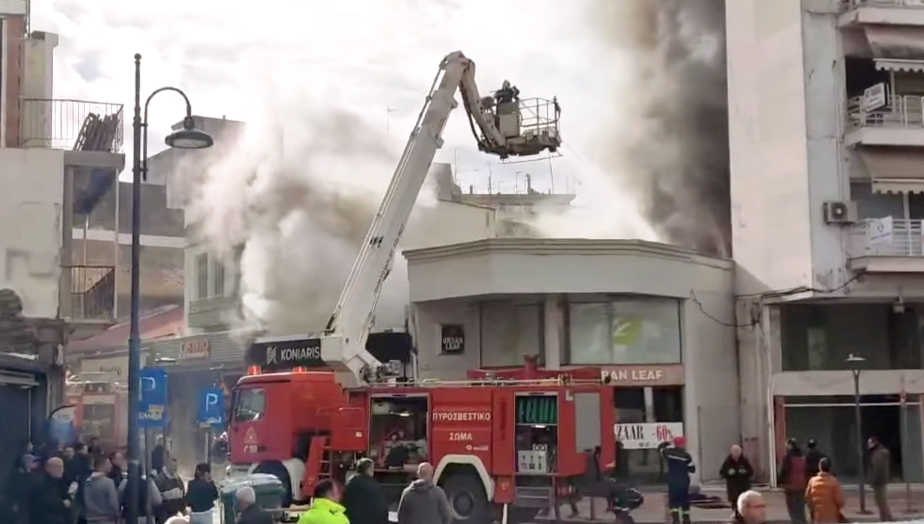 Φωτιά στο κέντρο του Αγρινίου