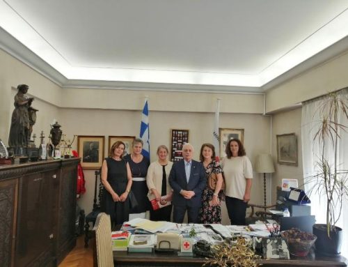 Συνάντηση της νέας διοίκησης του Ερυθρού Σταυρού Μεσολογγίου με τον Πρόεδρο του Ε.Ε.Σ.