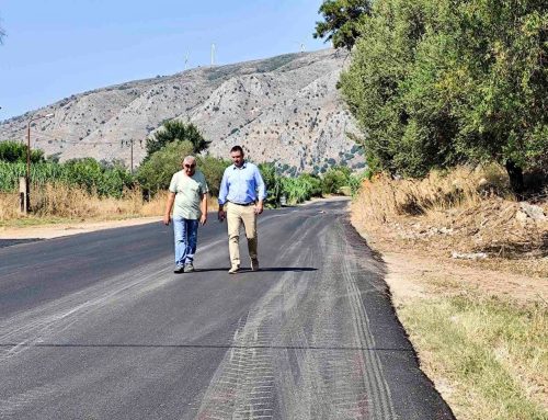 Οινιάδες: Ο Θαν. Μαυρομμάτης στο Λεσίνι για αυτοψία σε εργασίες ασφαλτόστρωσης