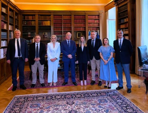 Ο Δημήτρης Κατσαρός στο Προεδρικό Μέγαρο στη συνάντηση των Γενικών Γραμματέων των Αποκεντρωμένων Διοικήσεων με τον Πρόεδρο της Δημοκρατίας