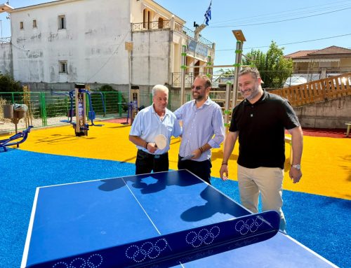 Φαρμάκης και Μαυρομμάτης στον νέο χώρο άθλησης και αναψυχής στις Παπαδάτες