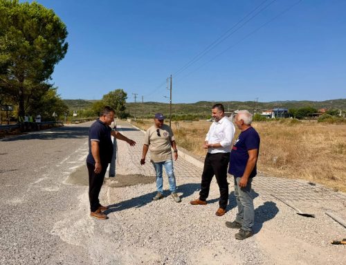 Ματσούκι Αγρινίου: Αναβαθμίζεται η είσοδος του χωριού – Αυτοψία Θανάση Μαυρομμάτη